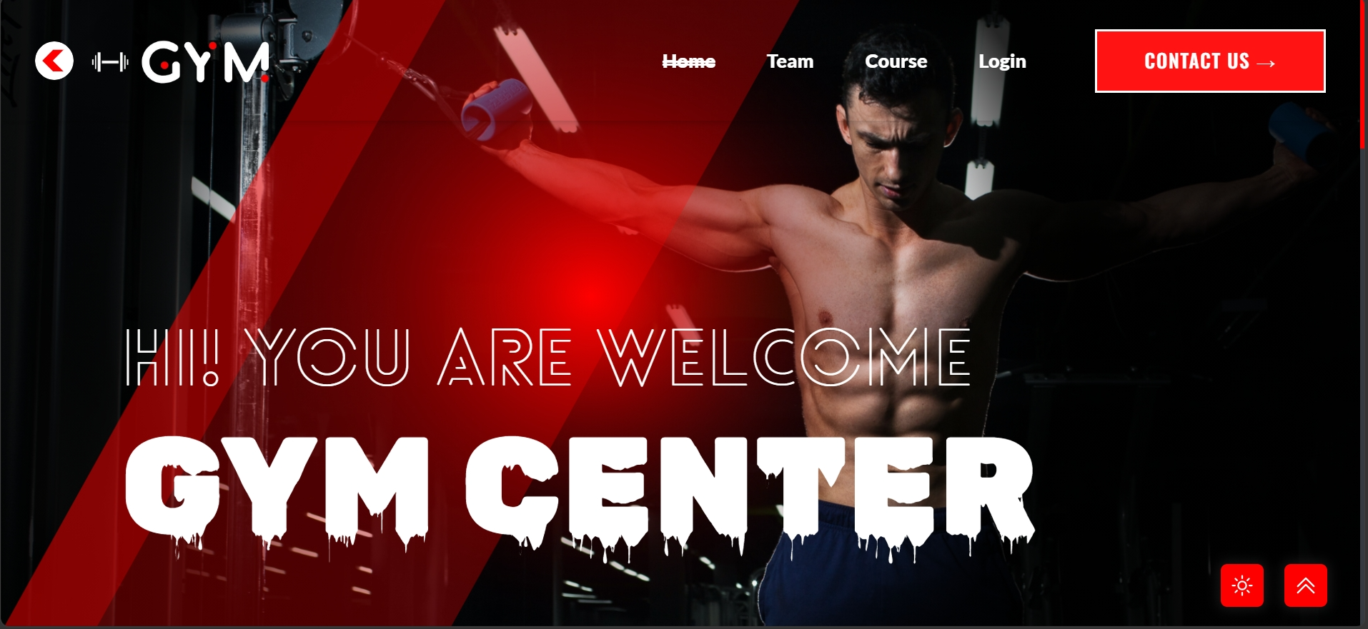 Screenshot of Gym Management System